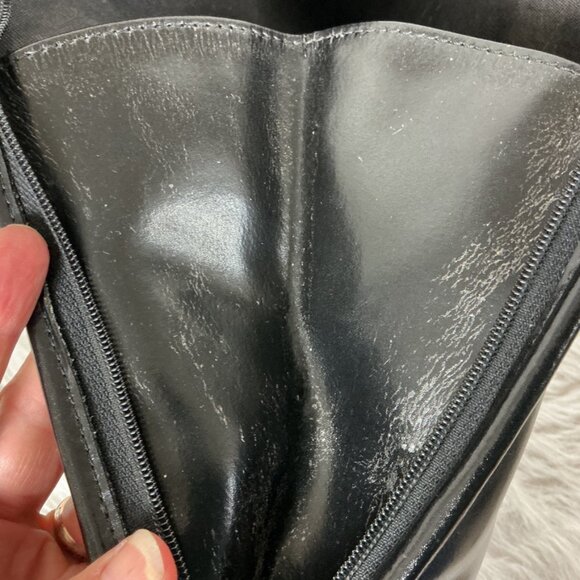 Longchamp Roseau Bamboo Toggle Black Leather Backpack Shoulder Bag - Picture 9 of 12